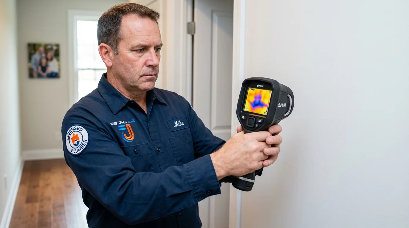 Thermal imaging leak detection by Johns Plumbing LLC in Lemoyne